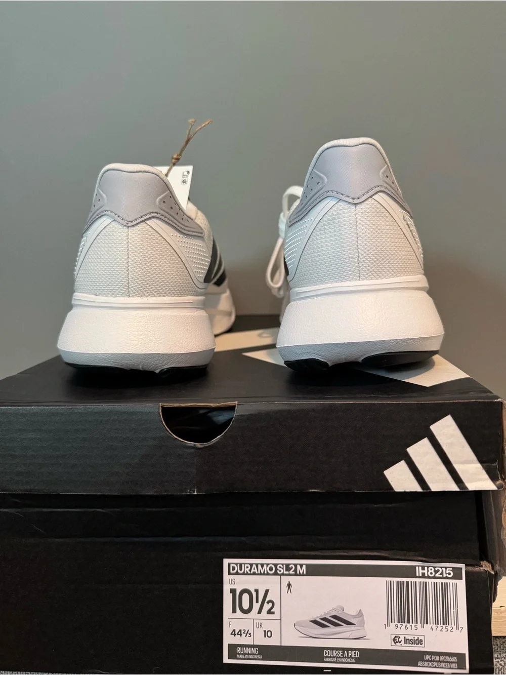 adidas Duramo SL2 M White and Black Athletic Sneakers